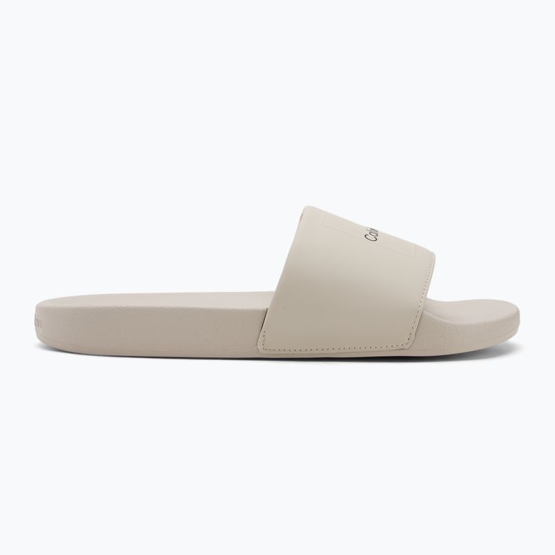 Pánské žabky Calvin Klein HM0HM01754 Pool Slide Ck Square feather grey 2