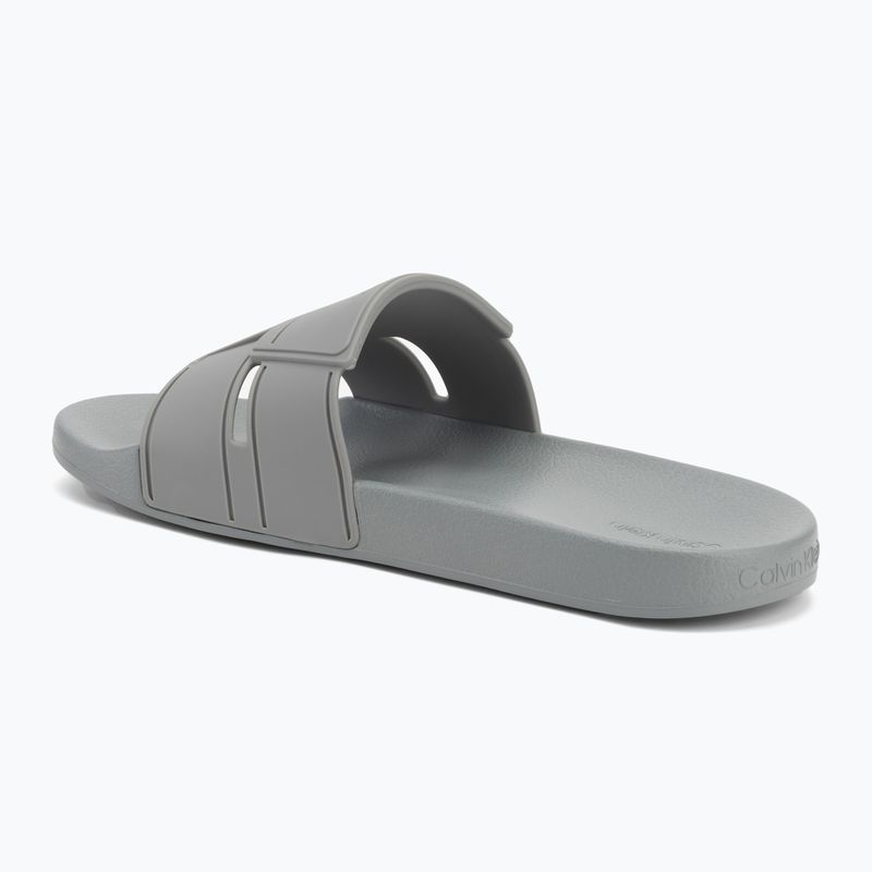Pánské žabky Calvin Klein HM0HM01752 Pool Slide Double T granite road 3