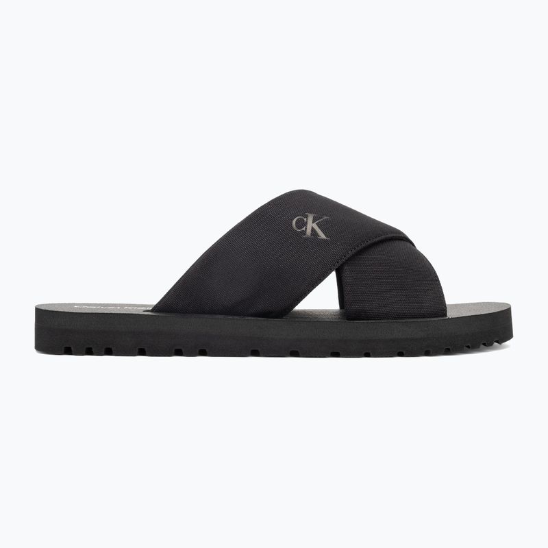 Pánské žabky Calvin Klein YM0YM01223 Cross Sandal Crxs Tx triple black 2