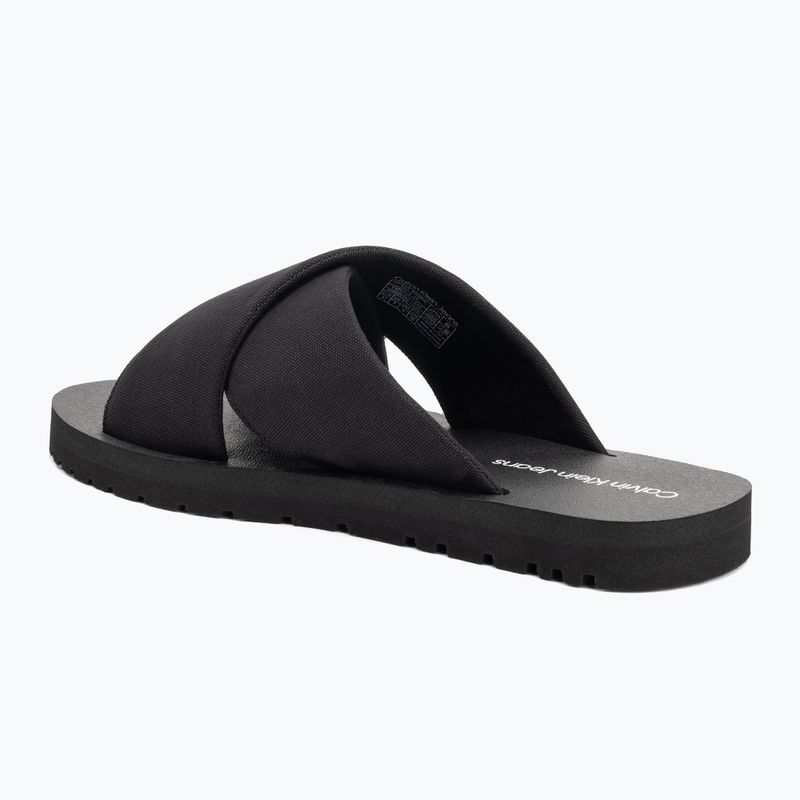 Pánské žabky Calvin Klein YM0YM01223 Cross Sandal Crxs Tx triple black 3