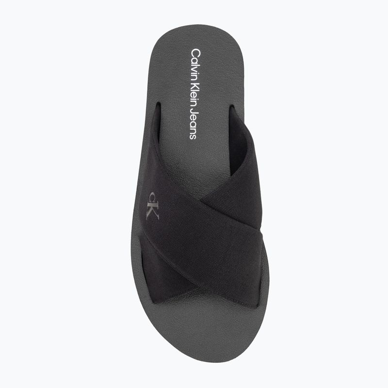Pánské žabky Calvin Klein YM0YM01223 Cross Sandal Crxs Tx triple black 5