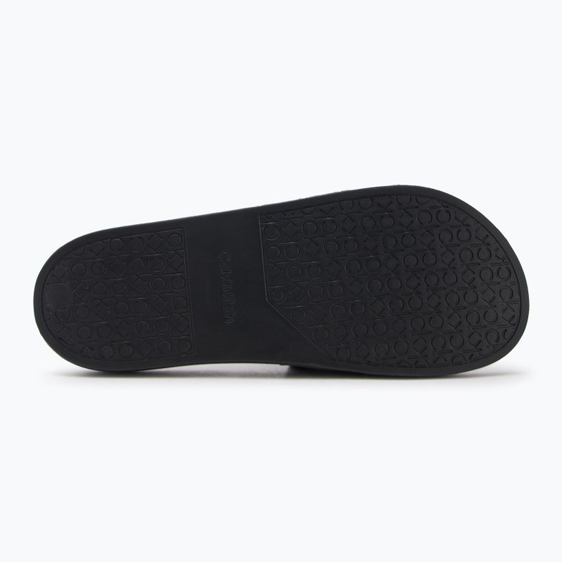 Pánské žabky Calvin Klein HM0HM01752 Pool Slide Double T black 4
