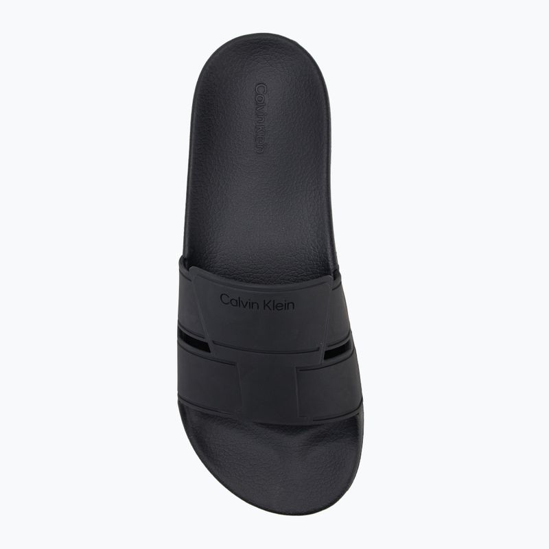 Pánské žabky Calvin Klein HM0HM01752 Pool Slide Double T black 5