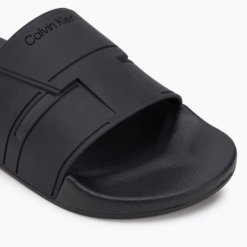 Pánské žabky Calvin Klein HM0HM01752 Pool Slide Double T black 7