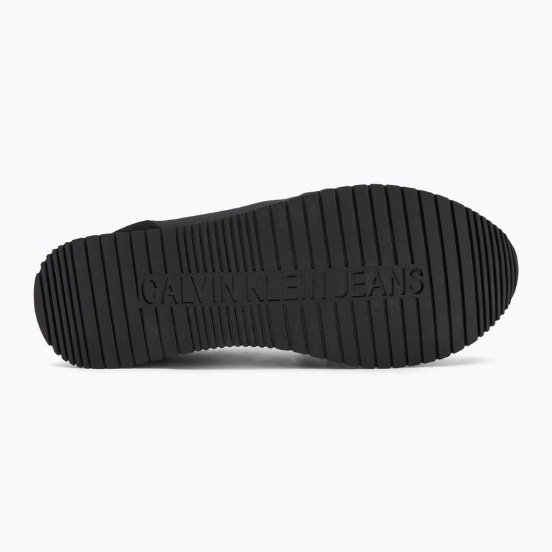 Pánské boty Calvin Klein YM0YM01217 Runner Sock Laceup Mg Canvas triple black 4