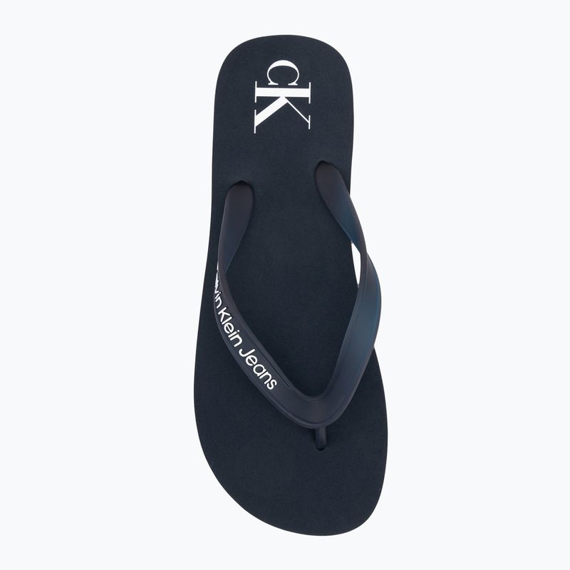 Pánské žabky Calvin Klein YM0YM01267 Beach Sandal Transparent Tpu navy/bright white 5