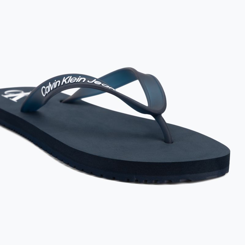 Pánské žabky Calvin Klein YM0YM01267 Beach Sandal Transparent Tpu navy/bright white 7