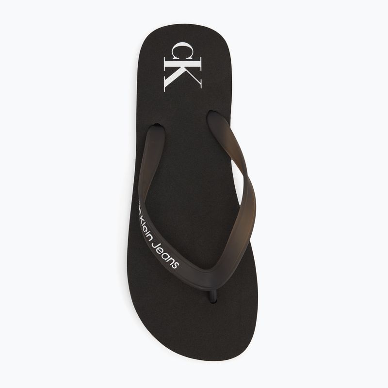Pánské žabky Calvin Klein YM0YM01267 Beach Sandal Transparent Tpu black/bright white 5