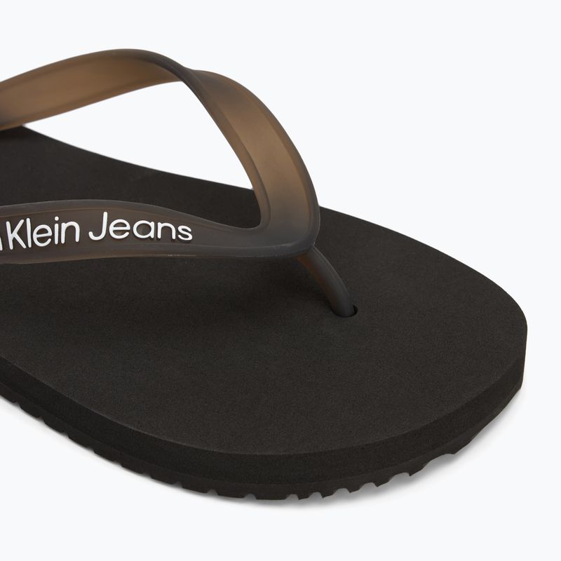 Pánské žabky Calvin Klein YM0YM01267 Beach Sandal Transparent Tpu black/bright white 7