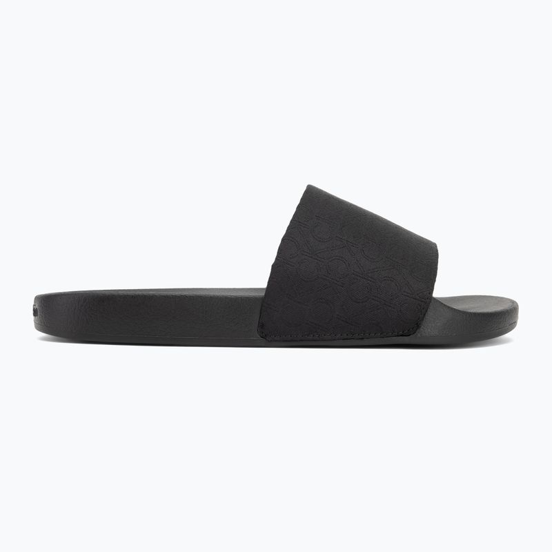 Pánské žabky Calvin Klein HM0HM01762 Pool Slide Jaq Mono black mono jacquard 2