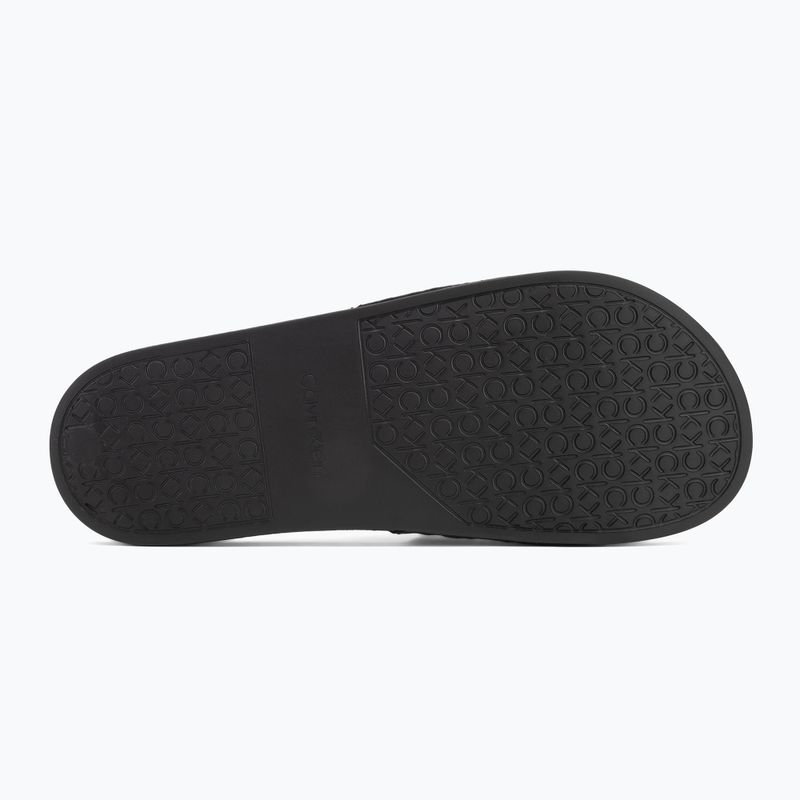 Pánské žabky Calvin Klein HM0HM01762 Pool Slide Jaq Mono black mono jacquard 4