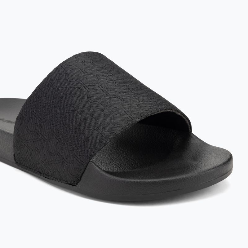 Pánské žabky Calvin Klein HM0HM01762 Pool Slide Jaq Mono black mono jacquard 7
