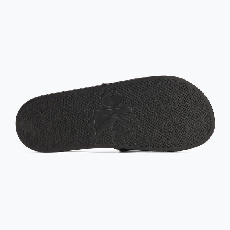 Pánské žabky Calvin Klein YM0YM01269 Slide Aop Print triple black 4