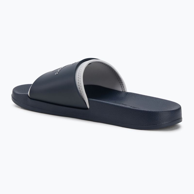Pánské žabky Calvin Klein YM0YM00361 Slide Rubber Neoprene Monologo navy/oyster mushroom 3