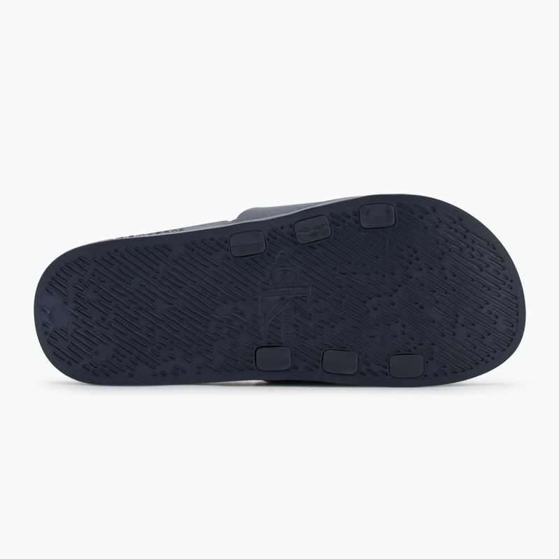 Pánské žabky Calvin Klein YM0YM00361 Slide Rubber Neoprene Monologo navy/oyster mushroom 4