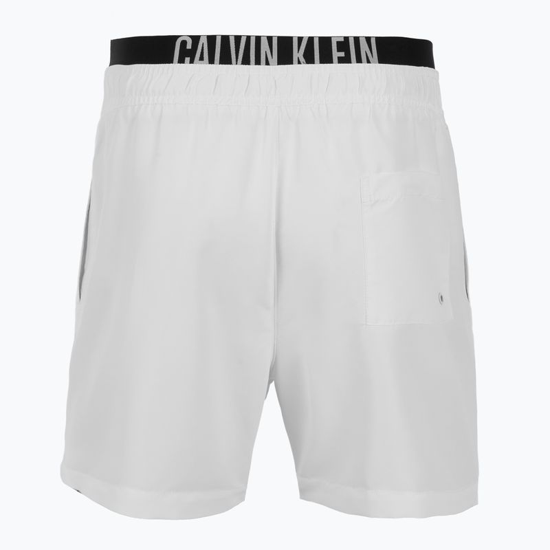 Pánské plavecké šortky Calvin Klein KM0KM01093 Intense Power Medium Double WB pvh classic white 2