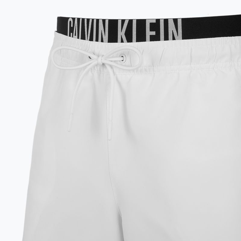 Pánské plavecké šortky Calvin Klein KM0KM01093 Intense Power Medium Double WB pvh classic white 3