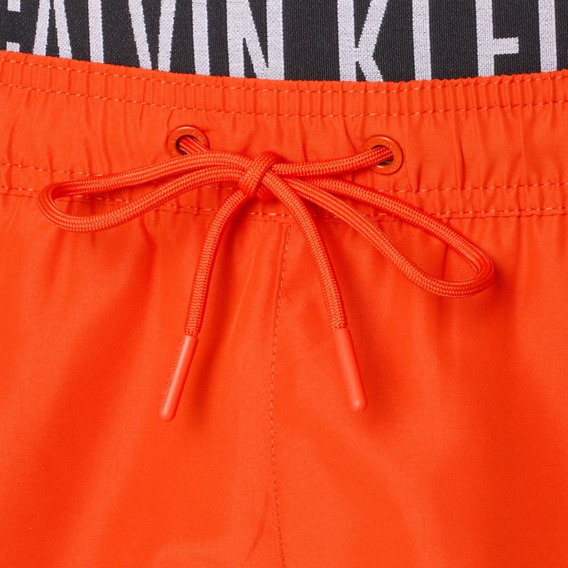 Pánské plavecké šortky Calvin Klein KM0KM01093 Intense Power Medium Double WB flamingo chili 3