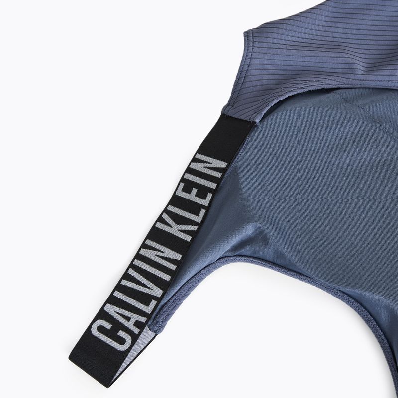 Dámské jednodílné plavky Calvin Klein KW0KW02754 Intense Power Rib Scoop Back One Piece-RP grisaille 3