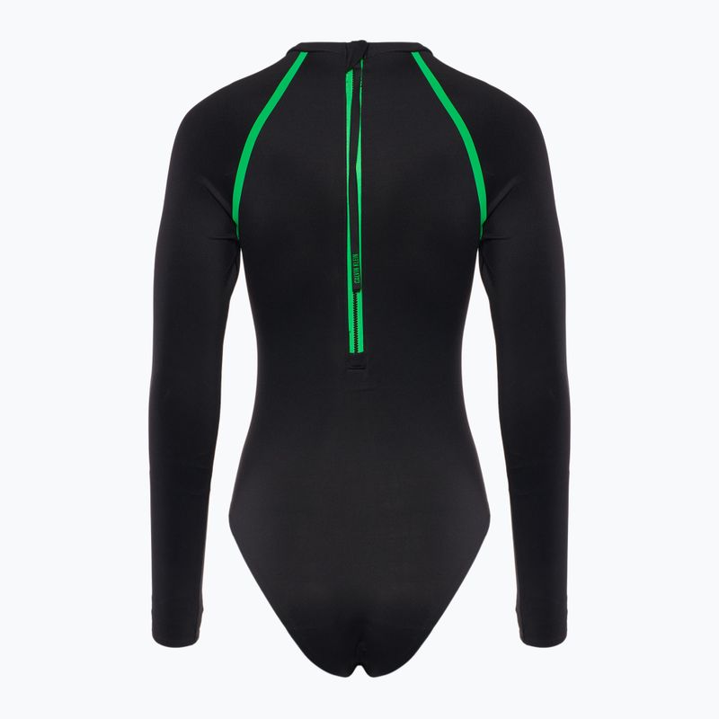 Dámské jednodílné plavky Calvin Klein KW0KW02790 Intense Power Move Rashguard One Piece pvh black 2