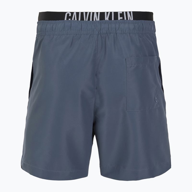Pánské plavecké šortky Calvin Klein KM0KM01093 Intense Power Medium Double WB grisaille 2
