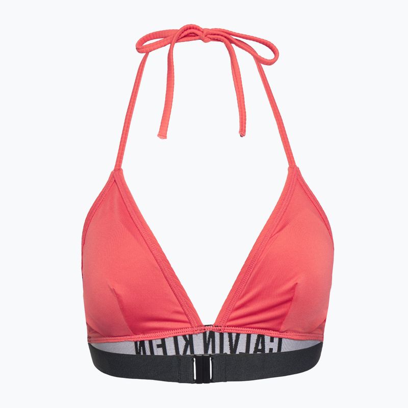 Horní díl plavek Calvin Klein KW0KW02750 Intense Power Rib Triangle-RP dazzling coral 2