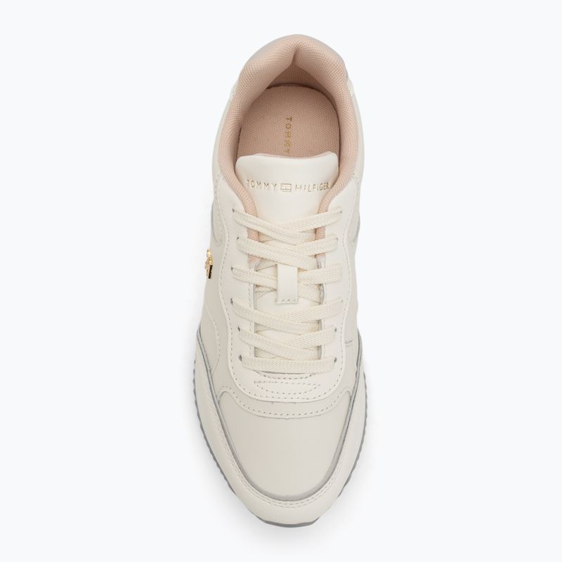 Dámské boty Tommy Hilfiger Leather Runner ivory petal/newsprin 5