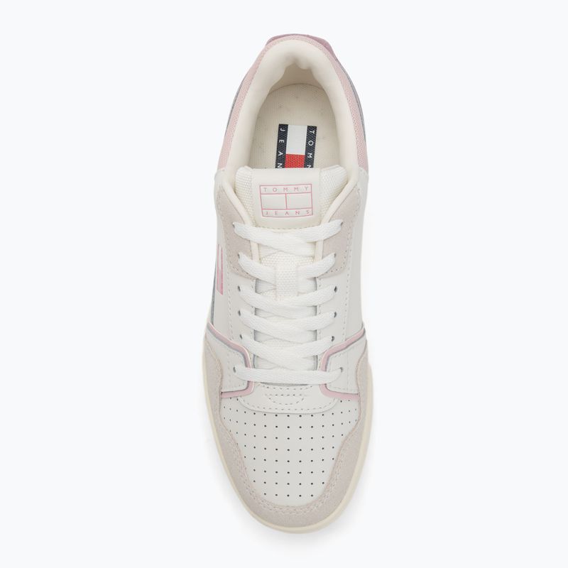 Dámské boty Tommy Jeans Retro Basket ecru/misty pink 5