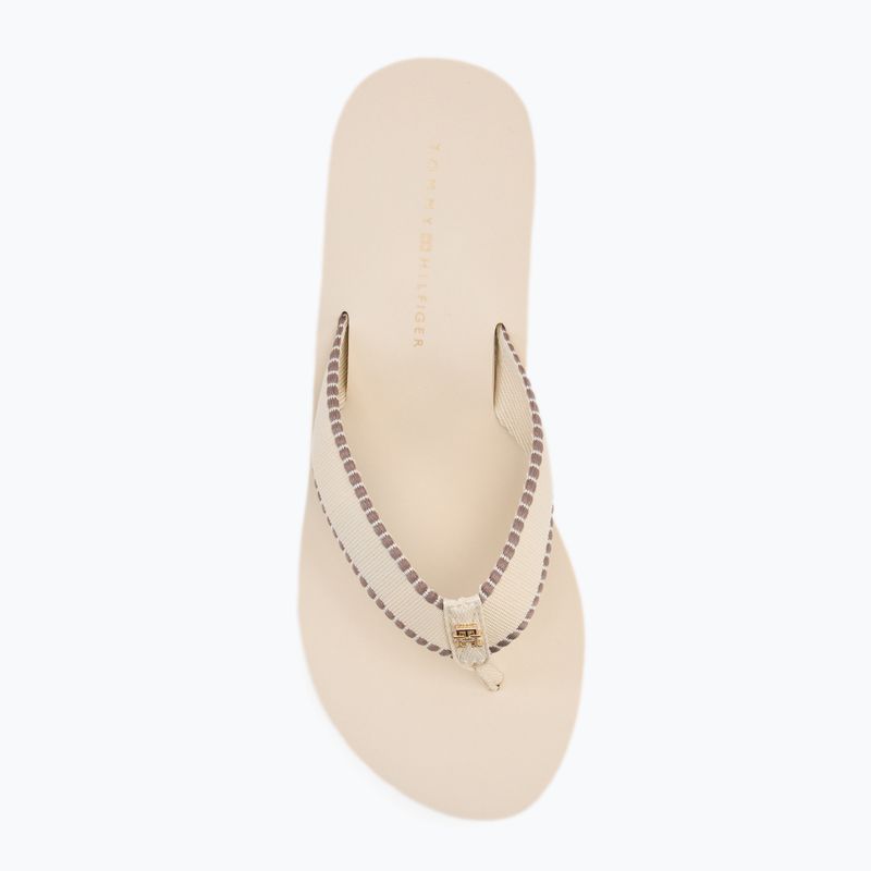 Dámské žabky Tommy Hilfiger Wedge Beach Sandal muslin 5