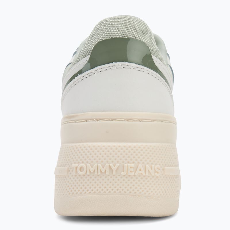 Dámské boty Tommy Jeans Retro Basket Flatform ecru/misty sage 6