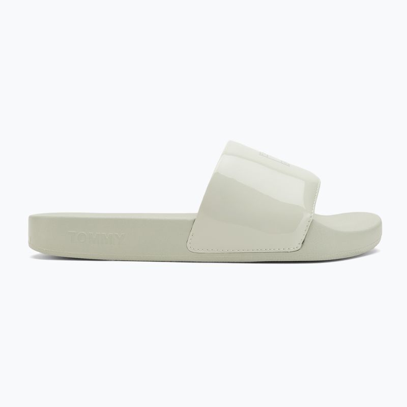 Dámské nazouváky Tommy Hilfiger Flag Pool Slide Patent misty sage 2