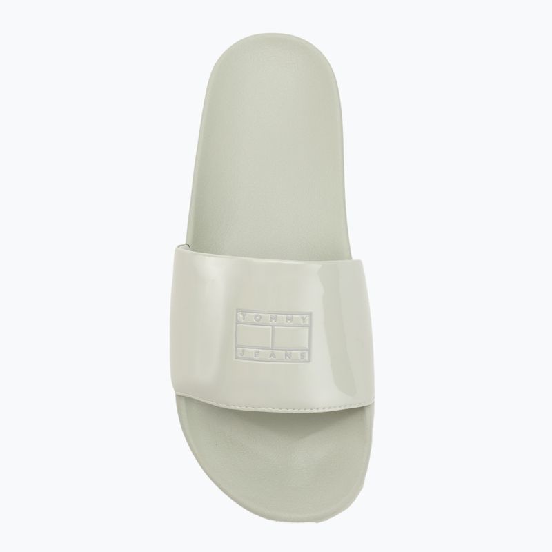 Dámské nazouváky Tommy Hilfiger Flag Pool Slide Patent misty sage 5
