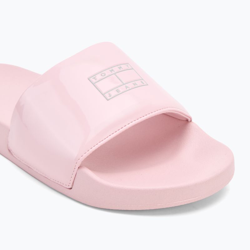 Dámské nazouváky Tommy Hilfiger Flag Pool Slide Patent misty pink 7