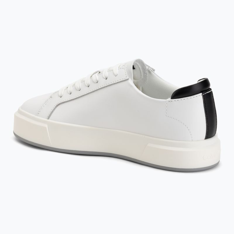 Dámské boty Calvin Klein YW0YW01945 Basket Cups Laceup Leather bright white/black 3