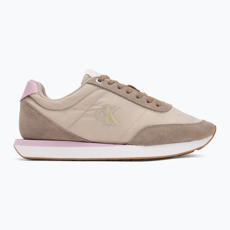 Dámské tenisky Calvin Klein YW0YW01990 Retro Runner Lace Up Nylon MG chateu/taupe/fragrant lilac 2