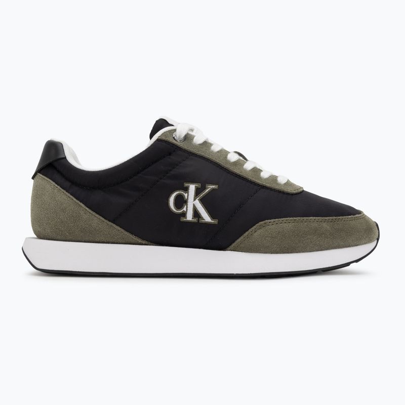 Pánské tenisky Calvin Klein YM0YM01361 Retro Runner Essential MIX MAT black/capers/bright white 2