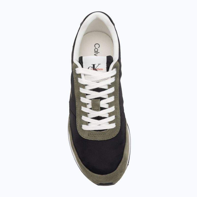 Pánské tenisky Calvin Klein YM0YM01361 Retro Runner Essential MIX MAT black/capers/bright white 5