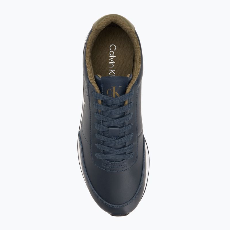 Pánské boty Calvin Klein YM0YM01355 Retro Runner Essential Leather navy/capers 5