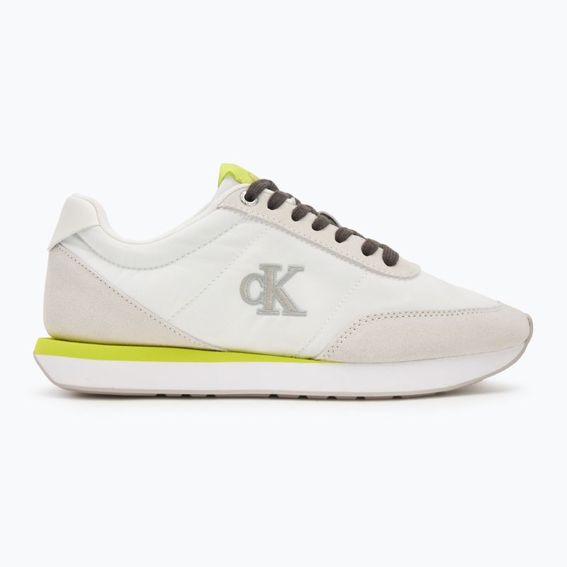 Dámské tenisky Calvin Klein YW0YW01990 Retro Runner Lace Up Nylon MG white/evening primrose/lily white 2