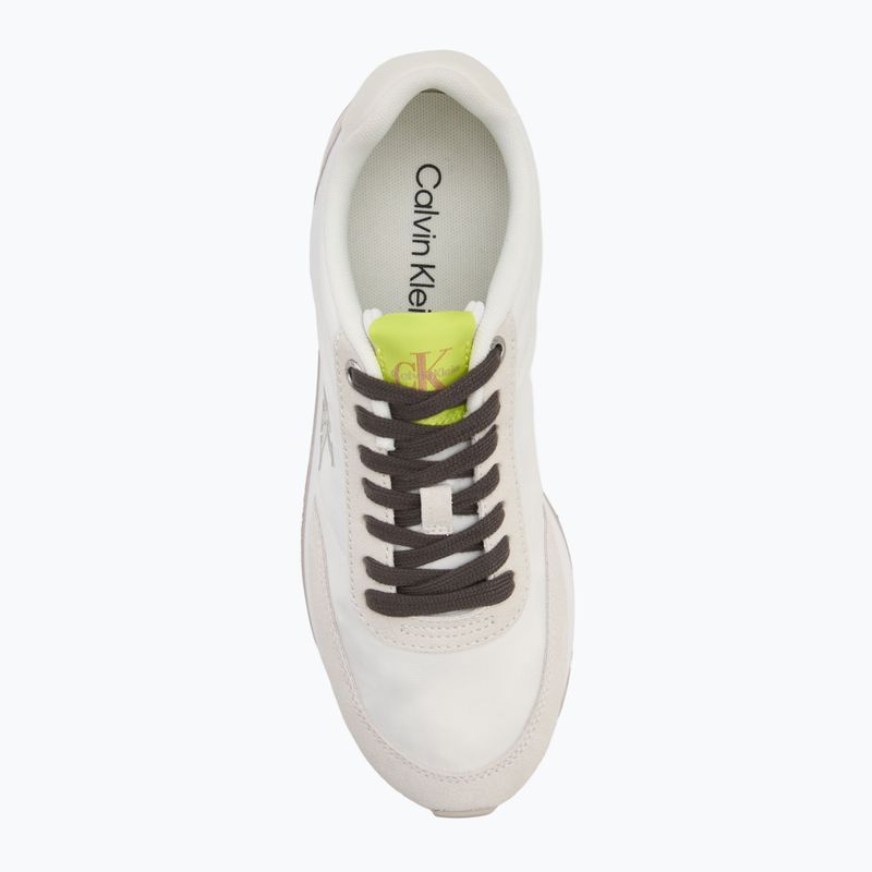 Dámské tenisky Calvin Klein YW0YW01990 Retro Runner Lace Up Nylon MG white/evening primrose/lily white 5
