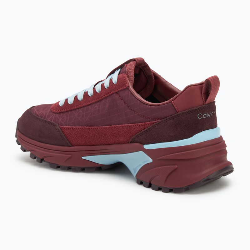 Dámské boty Calvin Klein YW0YW01995 Hike Runner Casual Ny-Su AOP WN burgundy 3