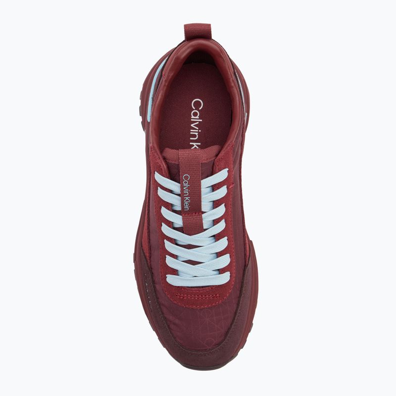 Dámské boty Calvin Klein YW0YW01995 Hike Runner Casual Ny-Su AOP WN burgundy 5