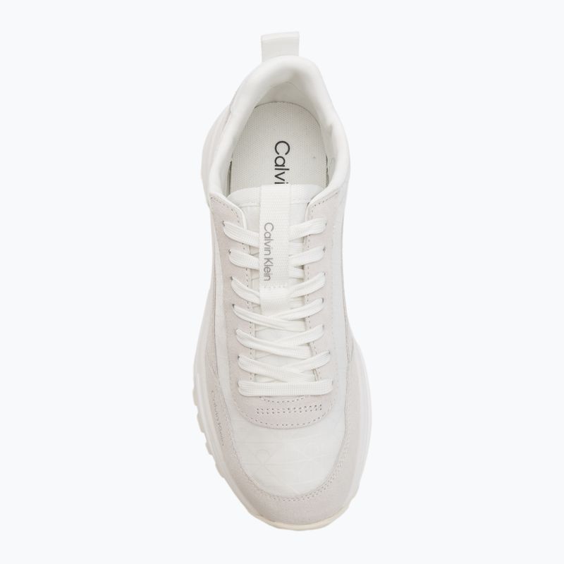 Dámské boty Calvin Klein YW0YW01995 Hike Runner Casual Ny-Su AOP WN white/marshmallow/feather gray 5