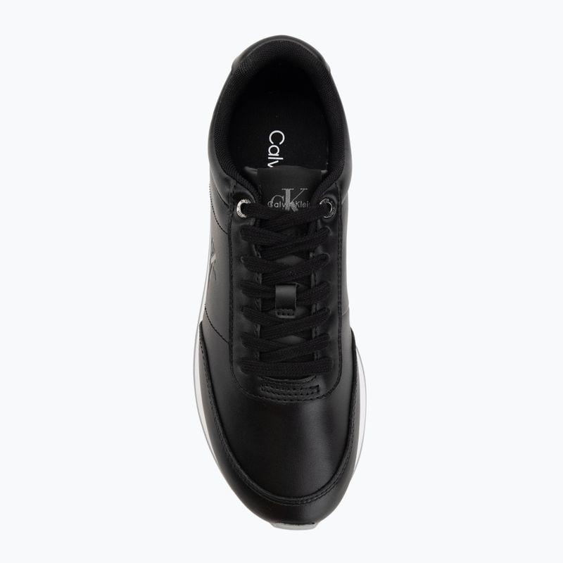 Dámské boty Calvin Klein YW0YW01942 Retro Runner Lace Up Leather MG black/formal gray 5