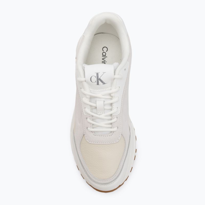 Pánské boty Calvin Klein YM0YM01289 Hike Runner HF Leather Mix bright white/creamy white/eggshell 5