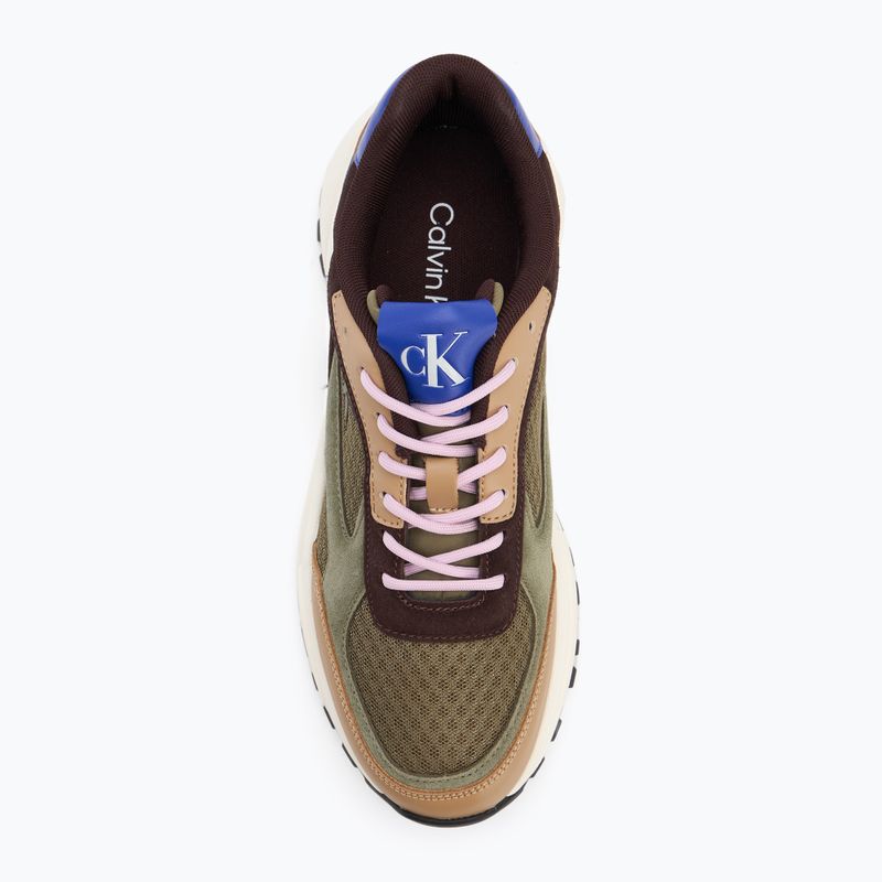 Pánské boty Calvin Klein YM0YM01379 Hike Runner Mesh MIX cumin/burnt out/khaki/purple blue 5