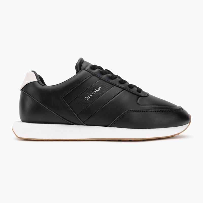 Pánské boty Calvin Klein YM0YM01381 Retro Runner Leather Tape black/bright white/gum 2