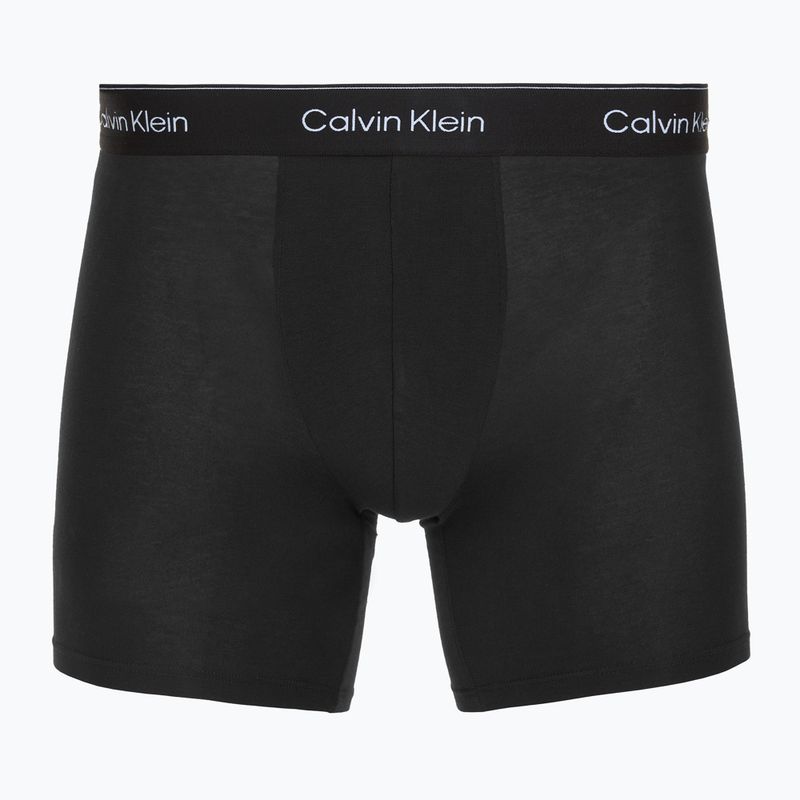 Boxerky Calvin Klein LV00NB4394 Brief 3 páry black/chalk logo/black/curry 3