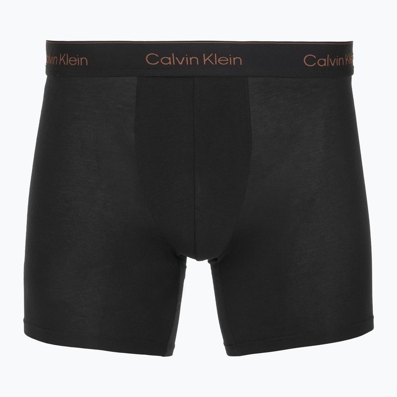 Boxerky Calvin Klein LV00NB4394 Brief 3 páry black/chalk logo/black/curry 4