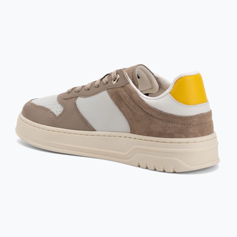Dámské boty Tommy Hilfiger Sporty Cupsole Tumbled Leather coastal taupe/ecru/yellow 3
